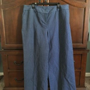 Lane Bryant Blue Linen Blend Pants
